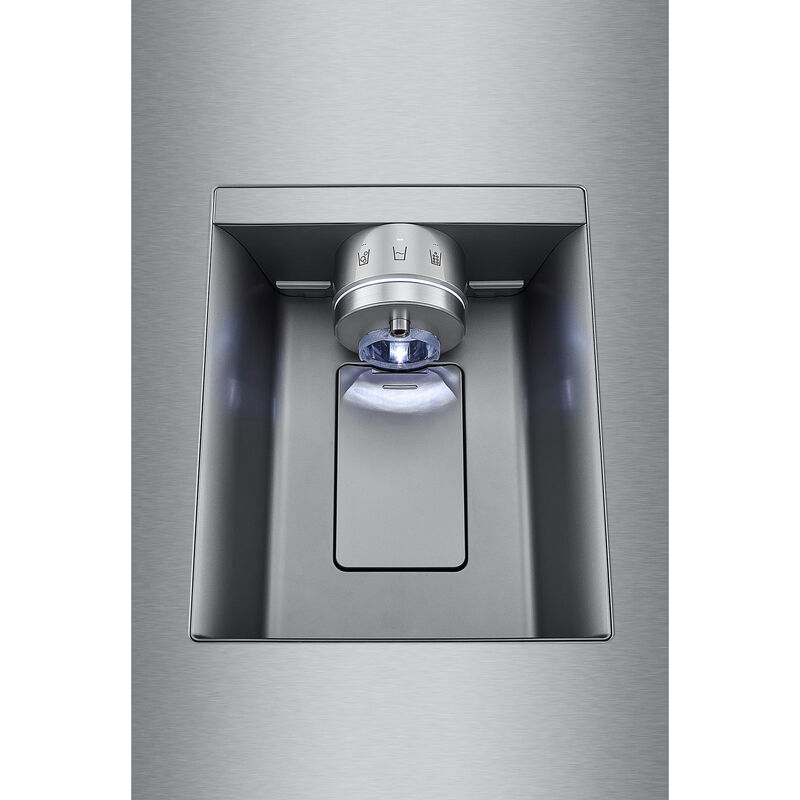 LG 36 in. 25.5 cu. ft. Smart Counter Depth French Door Refrigerator with External Ice & Water Dispenser, 4 types of Ice and Pocket Doors - PrintProof Stainless Steel, PrintProof Stainless Steel, hires