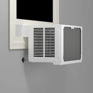 GE Profile Clearview 6,100 BTU Smart Saddle Window Air Conditioner with 3 Fan Speeds, Sleep Mode & Remote Control - White, , hires