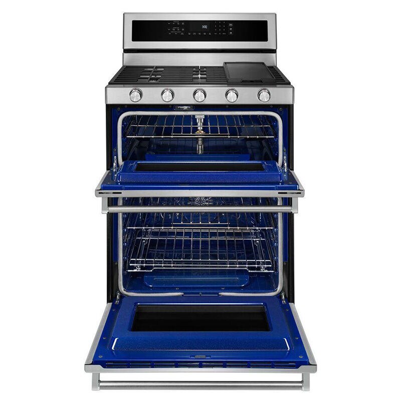 KitchenAid 30 in. 6.7 cu. ft. Convection Double Oven Freestanding