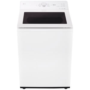 LG 27 in. 5.0 cu. ft. Smart Top Load Washer with EasyUnload & AI Sensing - Alpine White, Alpine White, hires