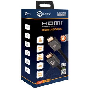 Generations Ultra-Premium Series 12 FT. 48 GBPS High-Speed HDMI Cable - Gray/Black, , hires