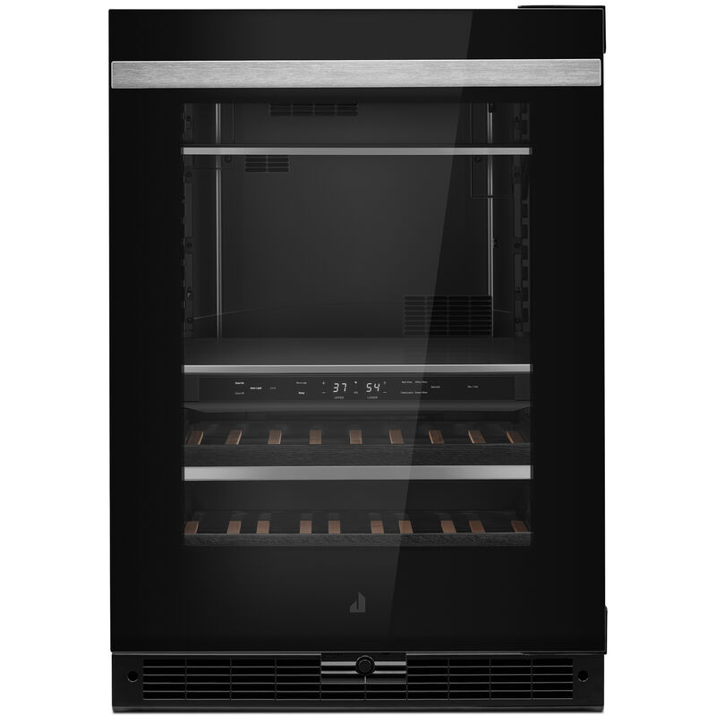 JennAir Noir Series 24 in. 5.0 cu. ft. Built-In Beverage Center with Fixed Shelves & Digital Control - Black, , hires