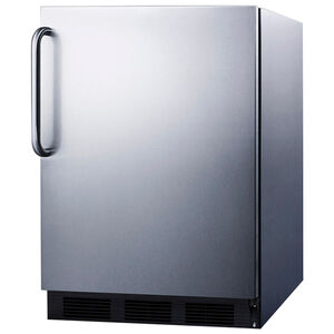 Summit AccuCold 24 in. 5.5 cu. ft. Undercounter Refrigerator - Stainless Steel, , hires