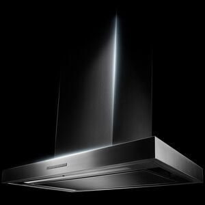 JennAir 30 in. Convertible Chimney Style Range Hood with 585 CFM, 3 Fan Speeds & 1 LED Light - Stainless Steel, , hires