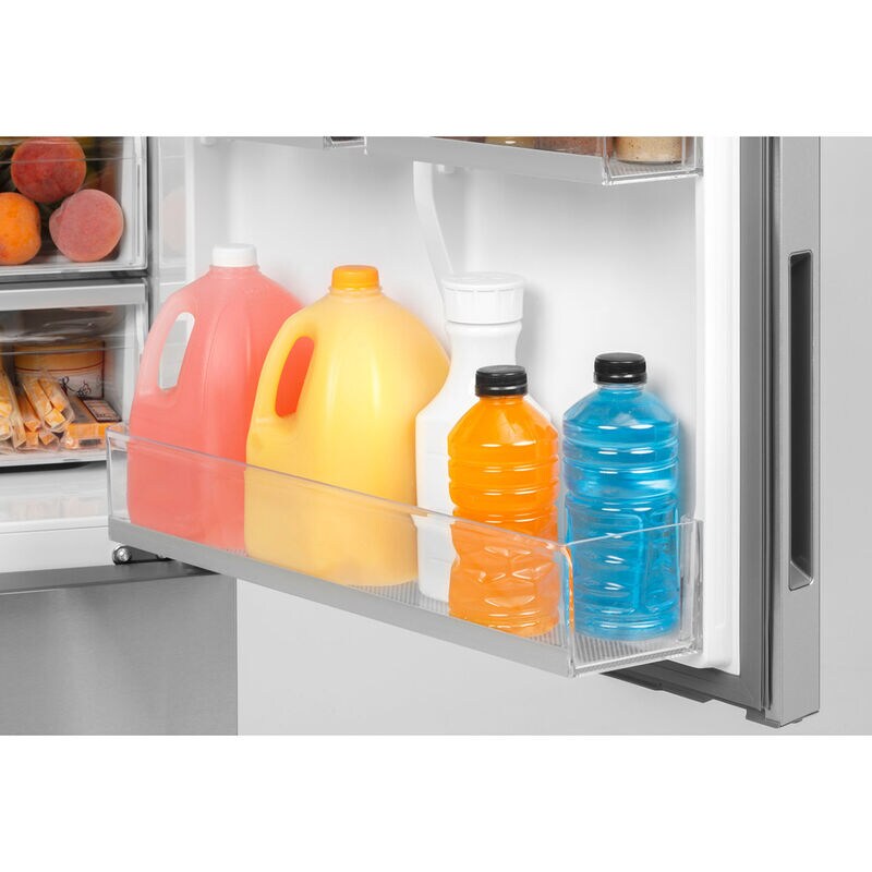 Haier 28 in. 15 cu. ft. Counter Depth Bottom Freezer Refrigerator - Stainless Steel, , hires
