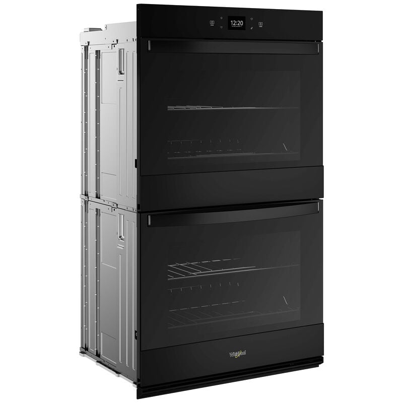 Whirlpool 27 in. 8.6 cu. ft. Smart Top Control Electric Double Wall Oven with Standard Convection - Black, , hires
