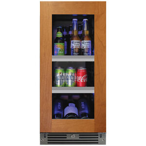 XO 15 in. Built-In Beverage Center with 66 Can Capacity, Adjustable Shelves & Digital Control Left Hinged - Custom Panel Ready, Custom Panel Required, hires