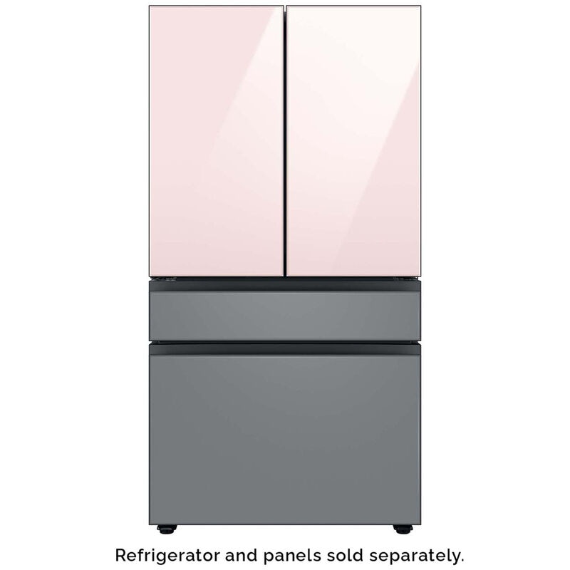 Samsung BESPOKE 4-Door French Door Top Panel for Refrigerators - Pink Glass, , hires