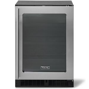 Viking 5 Series 24 in. Built-In/Freestanding 5.5 cu. ft. Compact Beverage Center with Pull-Out Shelves & Digital Control - Custom Panel Ready, , hires