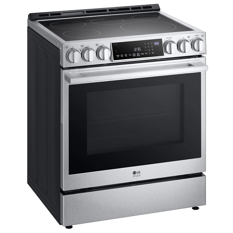 LG InstaView 30 in. 6.3 cu. ft. Smart Air Fry True European Convection Slide-In Electric Range with Radiant Burners - Stainless Steel, , hires
