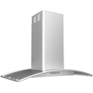 Zephyr 42 in. Chimney Style Range Hood with 6 Speed Settings, 700 CFM, Convertible Venting & 4 LED Lights - Stainless Steel, Stainless Steel, hires
