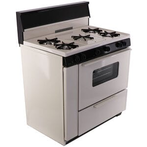 Premier 36 in. 3.9 cu. ft. Gas Range with Open Burners & Griddle - Bisque, , hires