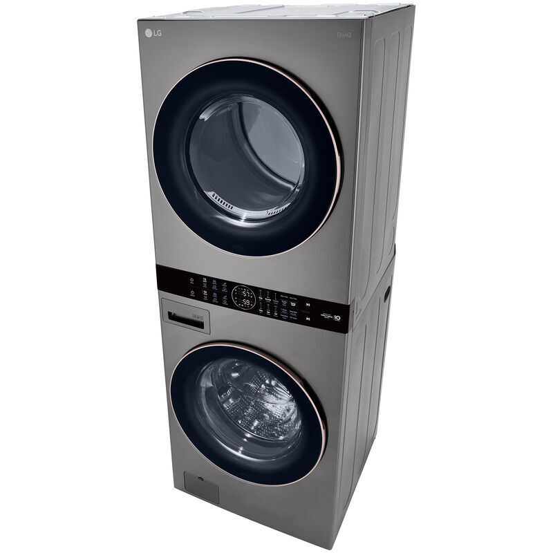 LG 27 in. WashTower with 4.5 cu. ft. Washer with 6 Wash Programs & 7.4 cu. ft. Electric Dryer with 6 Dryer Programs, Sensor Dry & Wrinkle Care - Graphite Steel, Graphite Steel, hires
