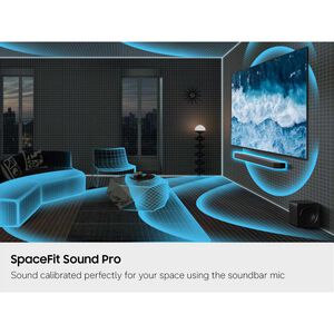 Samsung Q-Series 7.1.2 Channel Dolby Atmos Smart Sound Bar with Bluetooth & Wireless Subwoofer - Black, , hires