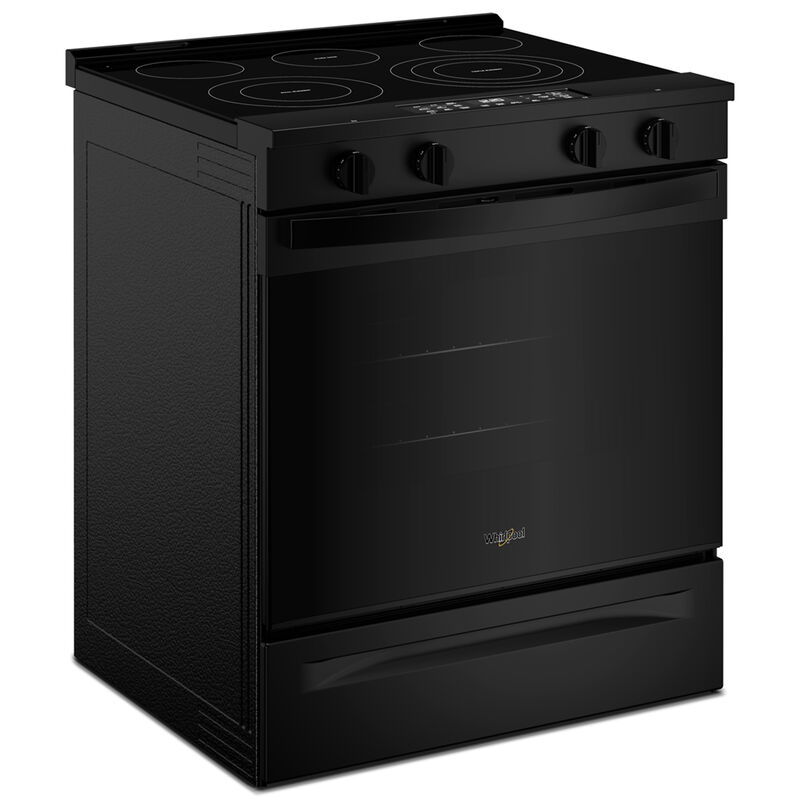 Whirlpool 30 in. 5.3 cu. ft. Smart Air-Fry Standard Convection Electric Range with Radiant Burners - Black, , hires