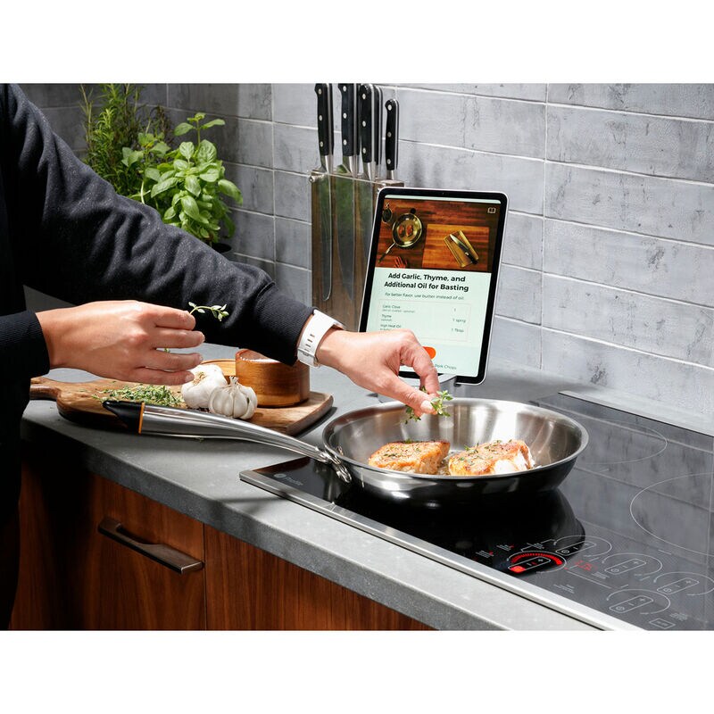 GE Profile 36 in. 5-Burner Smart Induction Cooktop with Simmer Burner & Power Burner - Black, , hires