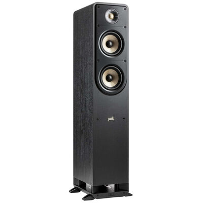 Polk Signature Elite ES50 High-Quality Compact Floor-Standing Tower Speaker - Black | ES50BLACK