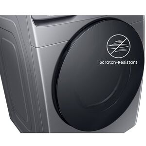 Samsung 27 in. 7.5 cu. ft. Smart Stackable Gas Dryer with Sanitize+, Steam Cycle & Sensor Dry - Platinum, Platinum, hires