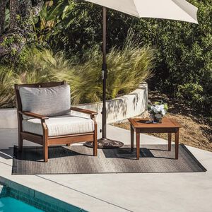 SimplyShade Ombre 5' x 7' Outdoor Rug - Taupe, , hires