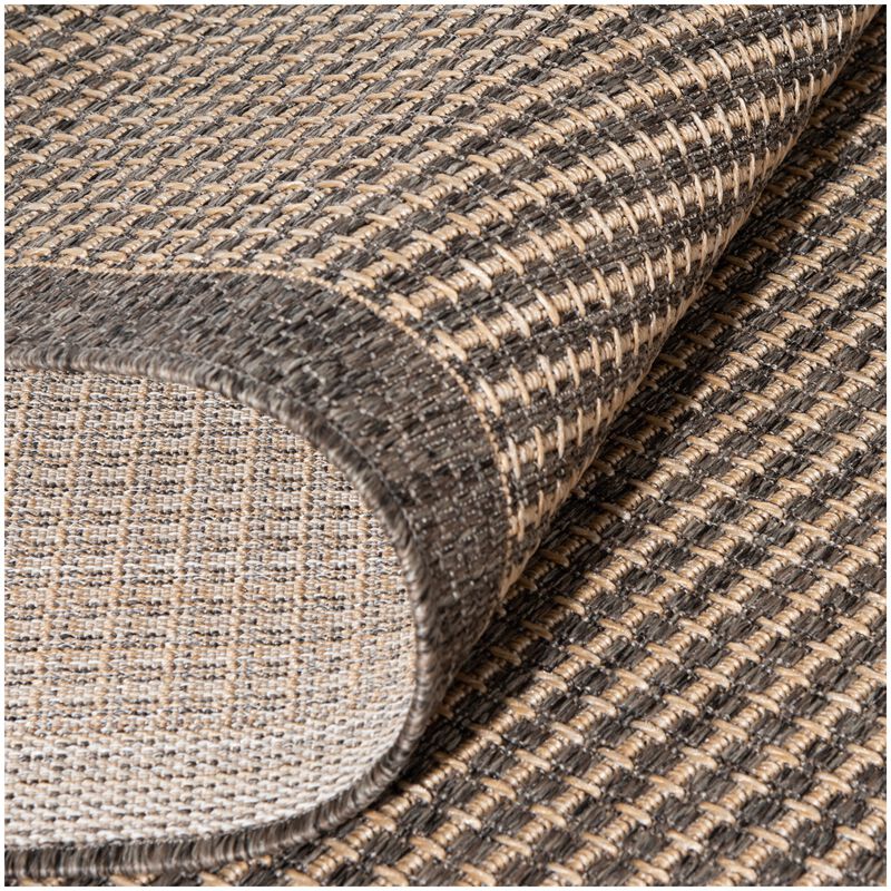 Natco Santorini Collection Avola Outdoor Area Rug 7'10"x9'10" - Pebble/Natural, , hires