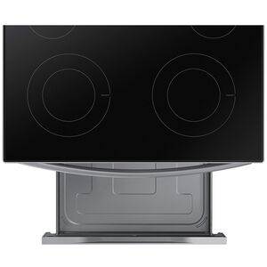 Samsung 30 in. 6.3 cu. ft. Smart Electric Range with Smoothtop Burners - Stainless Steel, Stainless Steel, hires