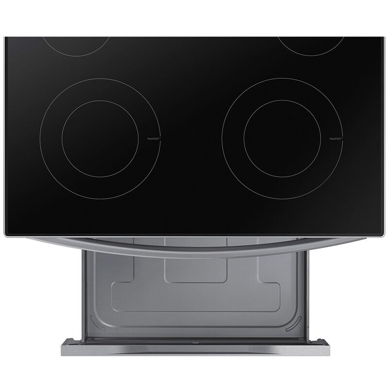 Samsung 30 in. 6.3 cu. ft. Smart Electric Range with Smoothtop Burners - Stainless Steel, Stainless Steel, hires