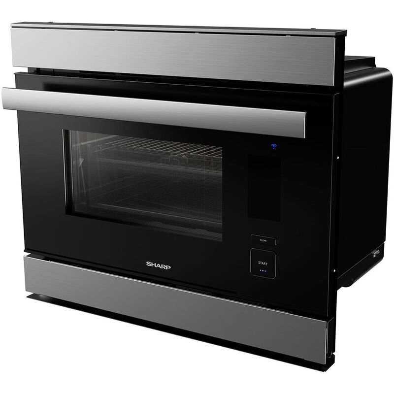 Sharp SuperSteam Oven 24" 1.1 Cu. Ft. Electric Smart Wall Oven with Standard Convection & Self Clean - Stainless Steel, , hires