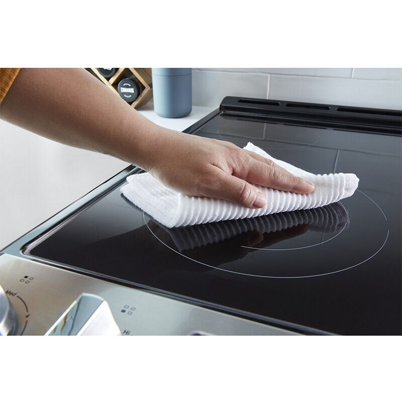Whirlpool 30 in. 4.8 cu. ft. Slide-In Electric Range with Radiant Burners - Black, Black, hires