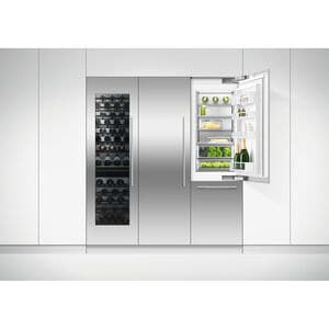 Fisher & Paykel Series 11 24 in. Built-in Column Wine Cabinet with Wood Racks, Dual Temperature Zones & 91 Bottle Capacity - Custom Panel Ready, , hires