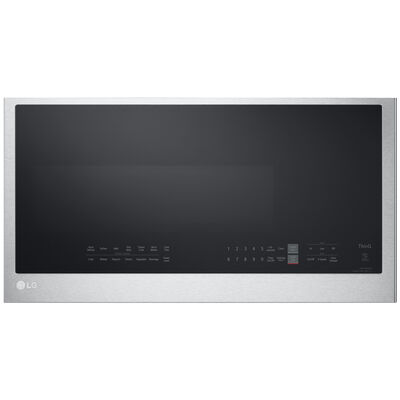 LG 30 in. 2.0 cu. ft. Over-the-Range Microwave with 10 Power Levels, 400 CFM & Sensor Cooking Controls - Print Proof Stainless Steel | MVEL2033F
