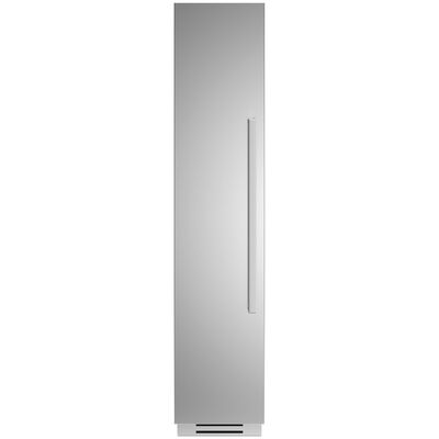 Bertazzoni 18 in. 8.2 cu. ft. Built-In Upright Freezer with Ice Maker, Adjustable Shelves & Digital Control - Stainless Steel | REF18FCIPXL2