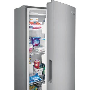 Frigidaire 28 in. 15.5 cu. ft. Garage-Ready Upright Freezer with Adjustable Shelves - Brushed Steel, , hires