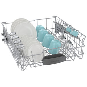 Bosch 300 Series 24 in. Smart Built-In Dishwasher with Front Control, 46 dBA Sound Level, 16 Place Settings, 5 Wash Cycles & Sanitize Cycle - White, , hires