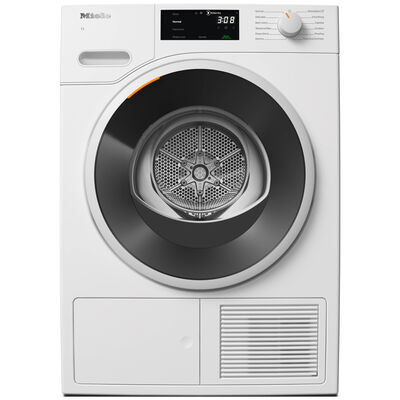 Miele 24 in. 4.0 cu. ft. Smart Stackable Ventless Electric Dryer with FragranceDos & Sensor Dry - Lotus White | TWD360WP