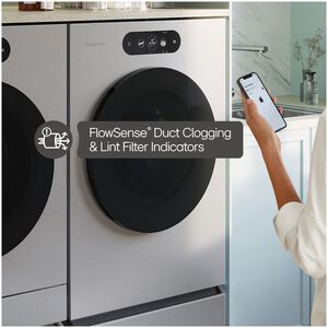 LG SIGNATURE 29 in. 9.0 cu. ft. Smart Stackable Gas Dryer with Built-In Intelligence, TurboSteam, AI Sensor Dry & Sanitize Cycle - Brushed Platinum Steel, , hires