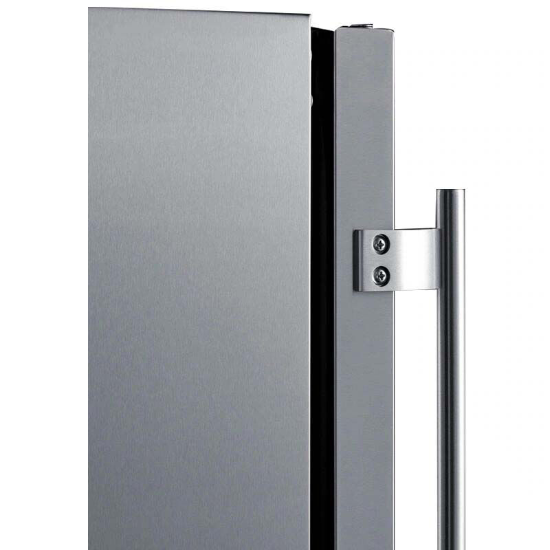 Summit 24 in. 3.1 cu. ft. Left-Higned Outdoor Undercounter Refrigerator - Stainless Steel, , hires