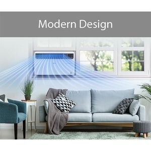 LG 8,500 BTU 115V Smart Energy Star Window/Wall Air Conditioner with Inverter, 3 Fan Speeds, Sleep Mode & Remote Control - White, , hires