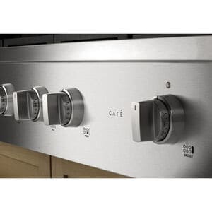 Cafe 48 in. 6-Burner Natural Gas Rangetop with Griddle, Simmer Burner & Power Burner - Stainless Steel, Stainless Steel, hires