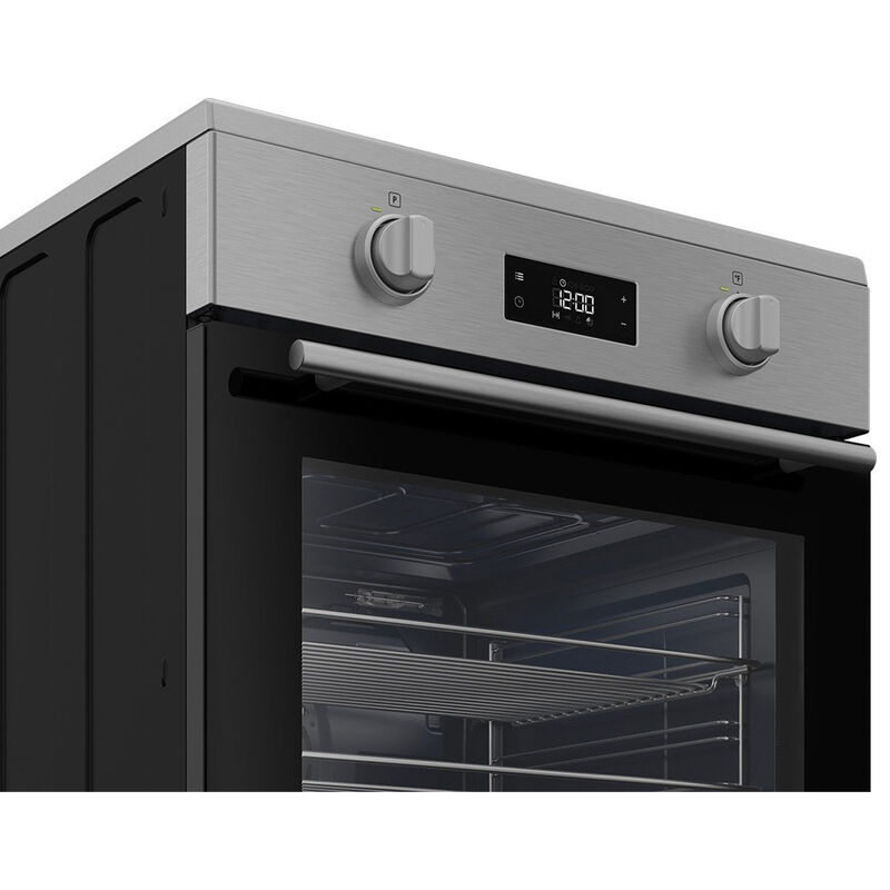 Blomberg 24 in. 2.5 cu. ft. True European Convection Electric Range with 3 Induction Burners - Stainless Steel, , hires
