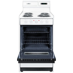 Summit 20 in. 2.4 cu. ft. Electric Range with Coil Burners - White, , hires