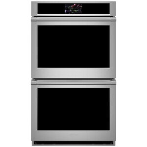 Monogram Statement Series 30" 10.0 Cu. Ft. Electric Smart Double Wall Oven with True European Convection & Self Clean - Stainless Steel, , hires