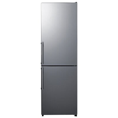 Summit Thin Line 24 in. 10.8 cu. ft. Counter Depth Bottom Freezer Refrigerator - Stainless Steel Look | FFBF235PL