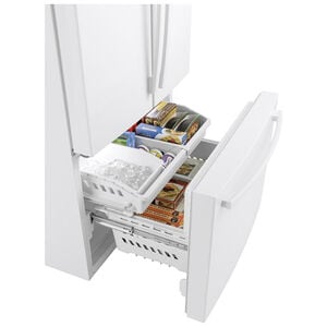 GE 36 in. 27 cu. ft. French Door Refrigerator with Internal Water Dispenser - White, White, hires