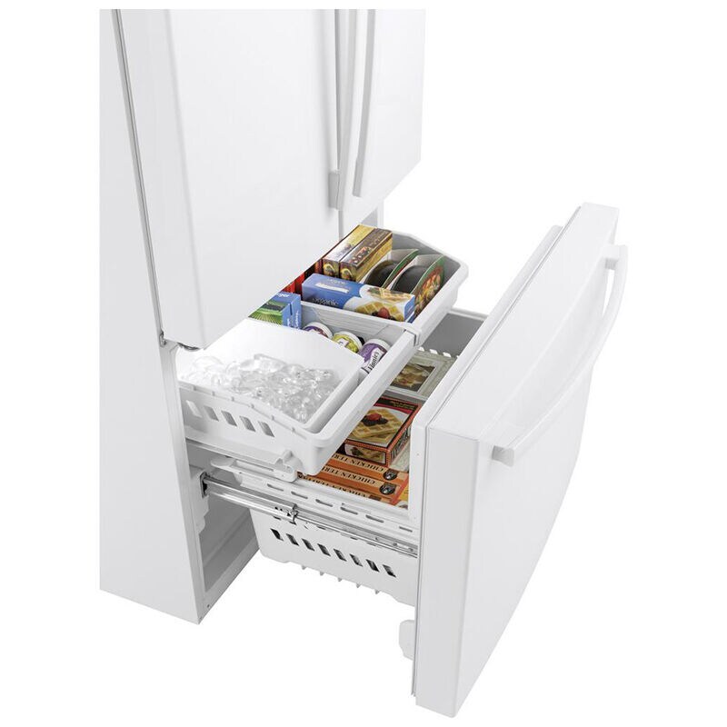 GE 36 in. 27 cu. ft. French Door Refrigerator with Internal Water Dispenser - White, White, hires