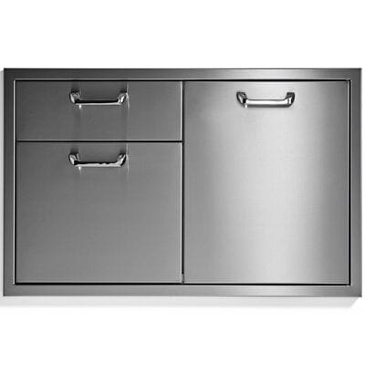 Lynx 30 in. Trash Center & Double Drawers - Stainless Steel | LTA30