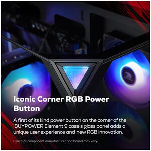 iBUYPOWER Element Gaming Desktop with AMD Ryzen 7 8700F, 4.1 GHz, 8-Core CPU, NVIDIA GeForce RTX 3050, 6GB VRAM GPU, 16 GB RAM, 1 TB SSD & Windows 11 Home - Black, , hires