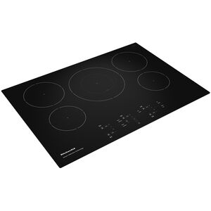 KitchenAid 30 in. 5-Burner Induction Cooktop with Simmer & Power Burner - Black, , hires