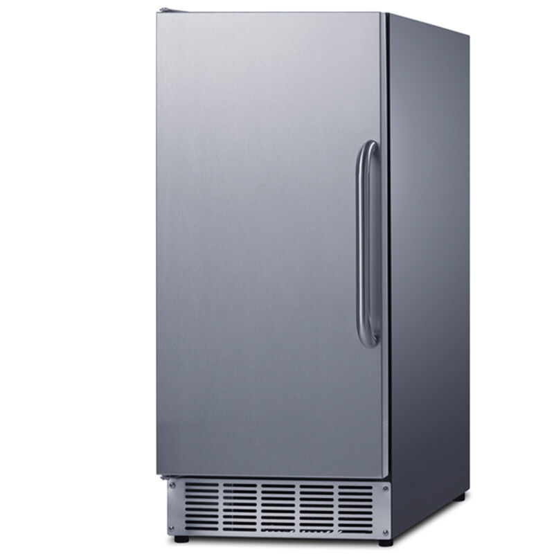 Summit 15 in. Built-In Undercounter Commercial-Use Ice Maker with 25 lb. Ice Storage, Auto-Defrost & Digital Control - Stainless Steel, , hires