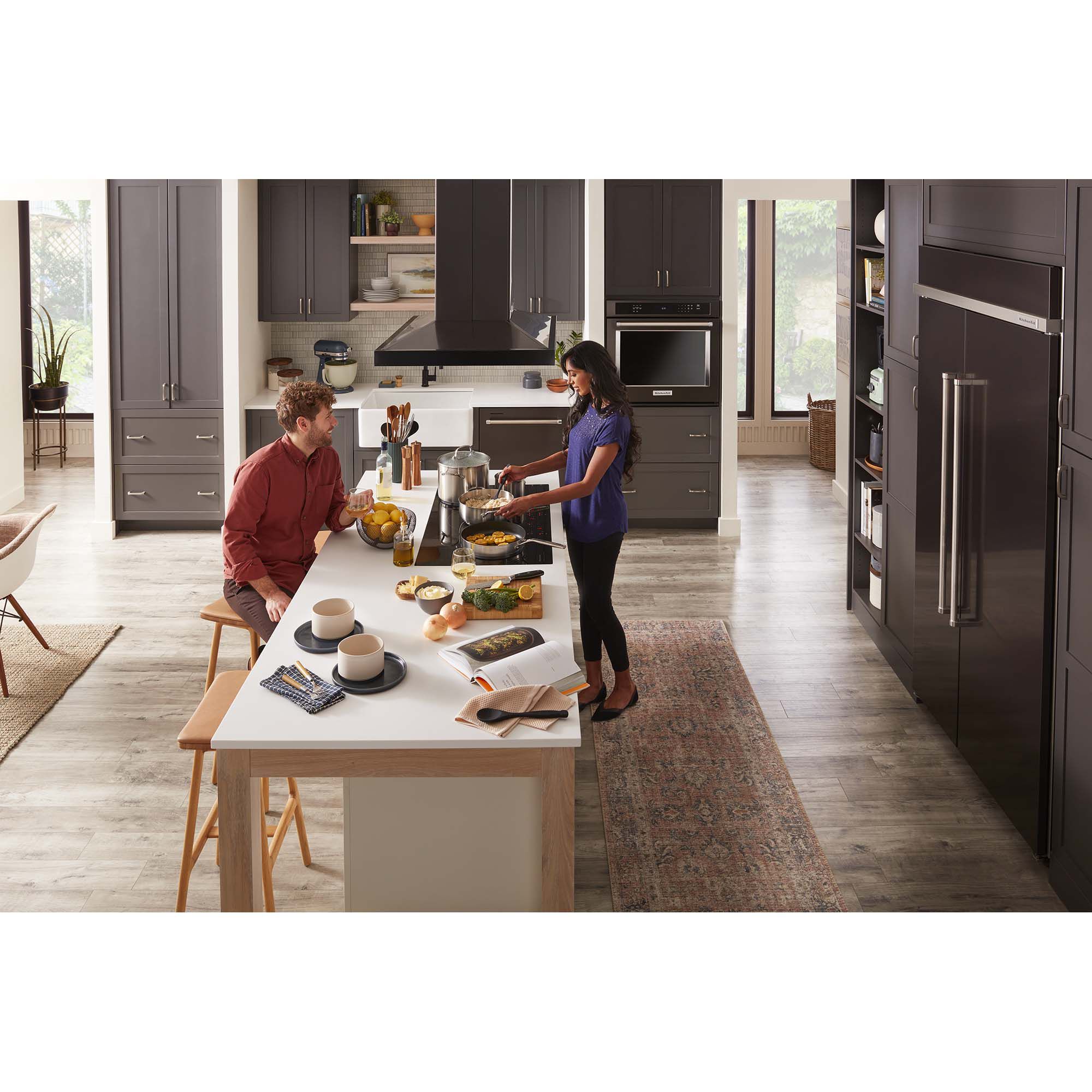 Kitchenaid island online range hood
