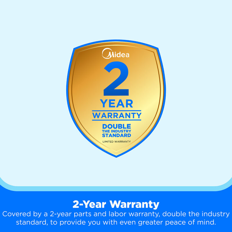 Midea 33 in. 22.6 cu. ft. Smart Counter Depth Garage-Ready French Door Refrigerator with Ice Maker - Stainless Steel, , hires